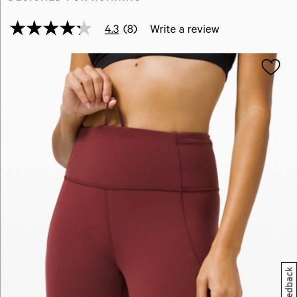 Lululemon Fast and free High-Rise Tight 28”, New - Picture 7 of 8